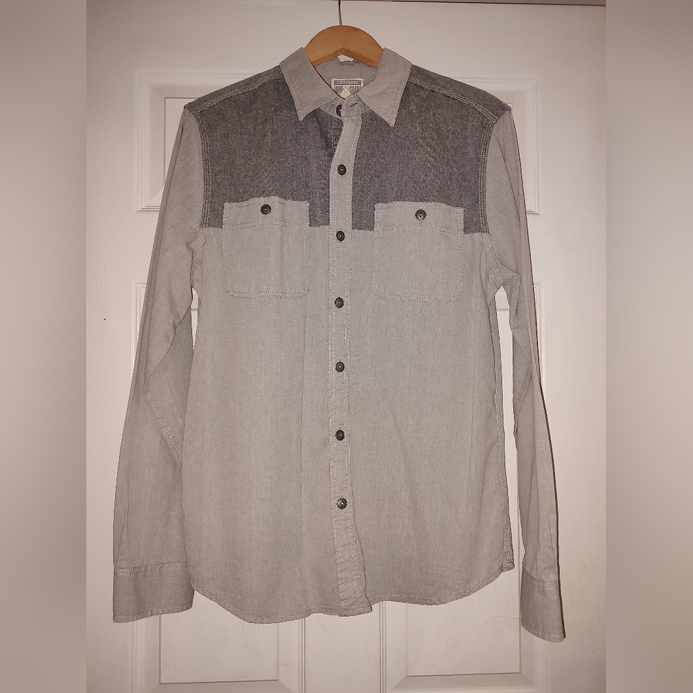 Converse Men's M Long Sleeve Button Down Shirt